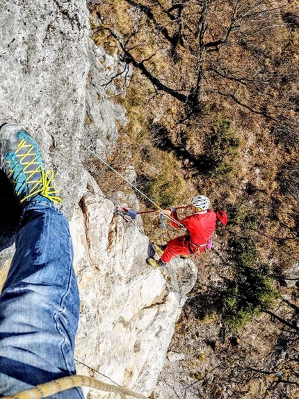 Caimano, Valtellina,  Cristian Candiotto - The crag Caimano in Valtellina