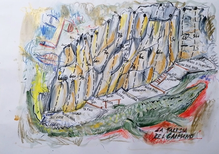 Falesia del Caimano, Valtellina, Cristian Candiotto - La vie d'arrampicata nella falesia del Caimano in Valtellina
