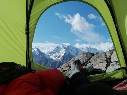 Tomas Franchini nella Cordillera Blanca in Perù