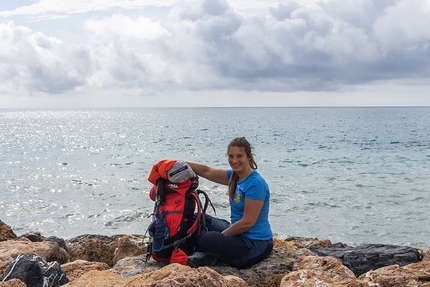 Elisa Cortelazzo - Elisa Cortelazzo: partenza da Finale Ligure sulle rive del Tirreno. Un po' di paura, molto entusiasmo!