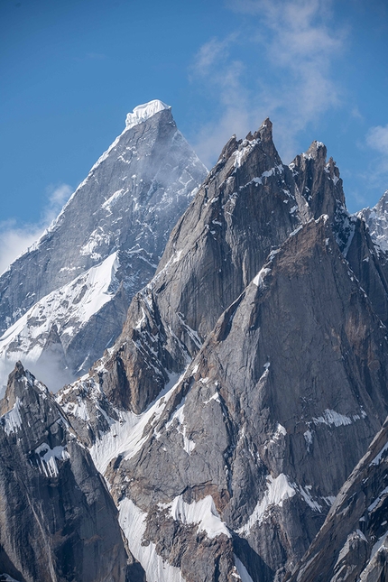 Link Sar, Pakistan, Graham Zimmerman, Mark Richey, Steve Swenson, Chris Wright - Link Sar (704m) in the Karakorum in Pakistan, first climbed in summer 2019 by Mark Richey, Steve Swenson, Chris Wright, Graham Zimmerman