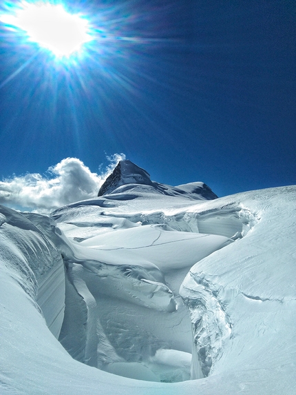James Price, Pakistan, Karakoram  - James Price skiing up to Passu East
