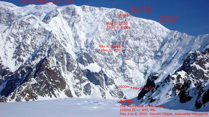 Piolet d'Or 2011 - Parete Sud-Est del Mont Logan (5959m), Canada by Yasushi Okada e Katsutaka Yokoyama (Giappone)