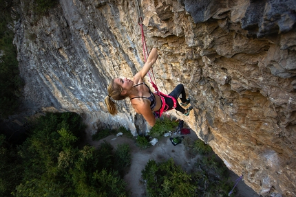 Vita Lukan - Vita Lukan climbing at Rodellar in Spain