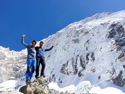 Chamlang parete nord Direttissima per Charles Dubouloz e Benjamin Védrines