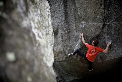 William Bosi - Will Bosi flashing Dulcifer Sit (8A+) in Schöllenen Gorge.