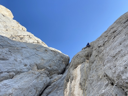 Much Mayr completes Ultimo Tango on Marmolada / Hansjörg Auer's unfinished Dolomites climb