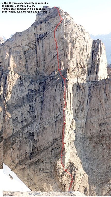 Greenland, Nicolas Favresse, Sean Villanueva O'Driscoll, Jean-Louis Wertz, Aleksej Jaruta - The Olympic speed climbing record, Cima Aurora, Kangertigtivatsiaq Fjord, Greenland (Sean Villanueva, Jean-Louis Wertz 2021)