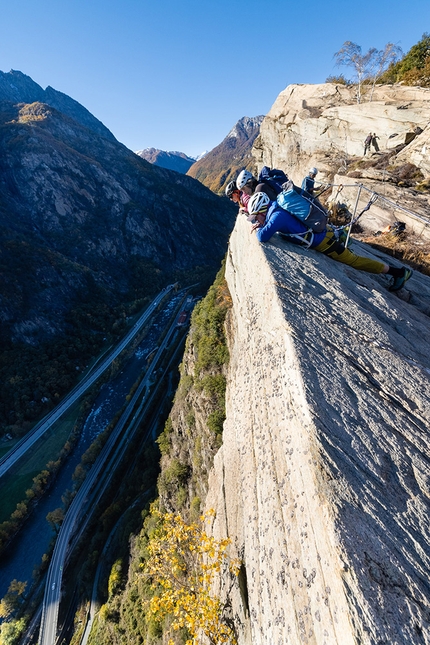 Climbing Park Balteo, Donnas - Vista spettacolare dalla Via Ferrata delle Peredrette al Climbing Park Balteo di Donnas