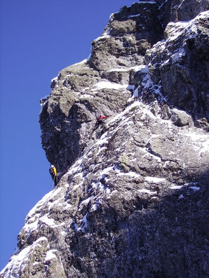 Superpsyco - Monte Pennino - Daniele Colombo sale il terzo tiro di Superpsyco, Monte Pennino