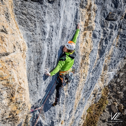 Silvan Schüpbach frees Tradündition on Dündenhorn in Switzerland