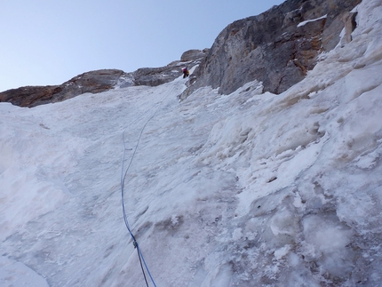 Peak Kosmos, Kirghizistan, Alexander Gukov, Victor Koval - Peak Kosmos in Kirghizistan, salita attraverso la parete nord dai russi Alexander Gukov e Victor Koval