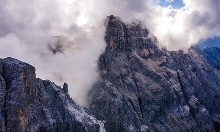 Peter Moser, Pale di San Martino, Dolomiti - Peter Moser in azione il 10/08/2021 nelle Pale di San Martino, Dolomiti