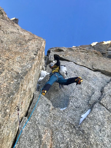 Cascata Major, Monte Bianco, Francesco Civra Dano, Giuseppe Vidoni  - Cascata Major sulla est del Monte Bianco: sulla diretta Ottoz -  Gobbi