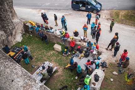 Valle dell'Orco, Valle Orco Climbing Festival - Climber alla fessura Kosterlitz durante il Valle Orco Climbing Festival 2021