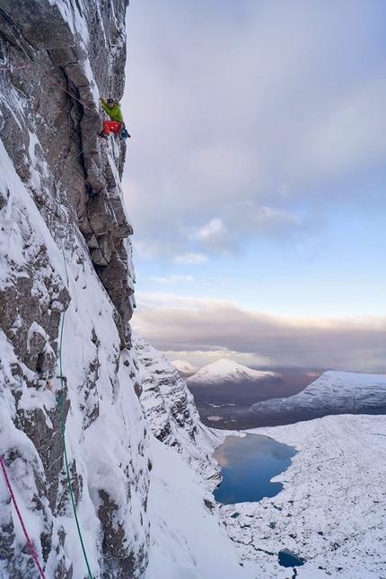 Big new winter climb on Beinn Eighe in Scotland by Greg Boswell, Hamish Frost, Graham McGrath