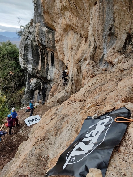 Mondo Perduto, Drytooling - Durante lo stage di inaugurazione del Mondo Perduto a Guarcino nel Lazio, dicembre 2021