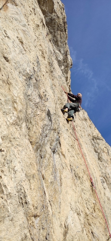 Punta Nini di Cateissard, Valle di Susa - Punta Nini di Cateissard in Val di Susa: Fabrizio Ferrari sul Muro Magico (Peccati di Presunzione)