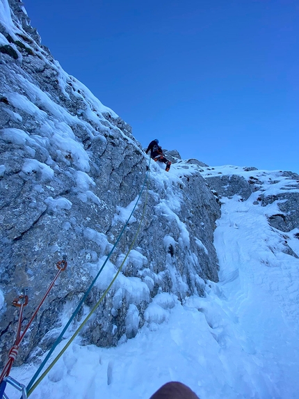 Diretta Cianfarani-Rossi, nuova via al Pizzo Deta nell'Appennino Centrale