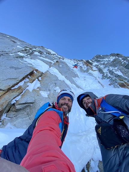 Cima Busazza, Adamello – Presanella, Strapazzati dalla Luna Piena, Emanuele Andreozzi, Matteo Faletti, Francesco Nardelli - Strapazzati dalla Luna Piena alla Cima Busazza (Adamello – Presanella) aperta da Emanuele Andreozzi, Matteo Faletti, Francesco Nardelli il 17/12/2021