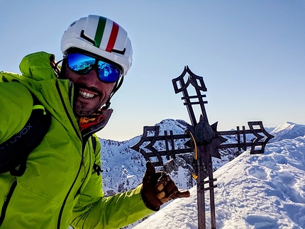 Sul Pizzo Trona in Val Gerola Cristian Candiotto apre in solitaria la Via Benvenuta Amélie