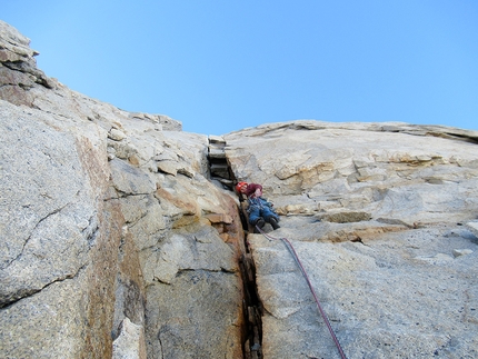 Cerro Catedral, Patagonia, alpinismo, Juan Señoret, Cristobal Señoret - Dos Hermanos on Cerro Catedral in Patagonia first ascended by Cristobal Señoret and Juan Señoret