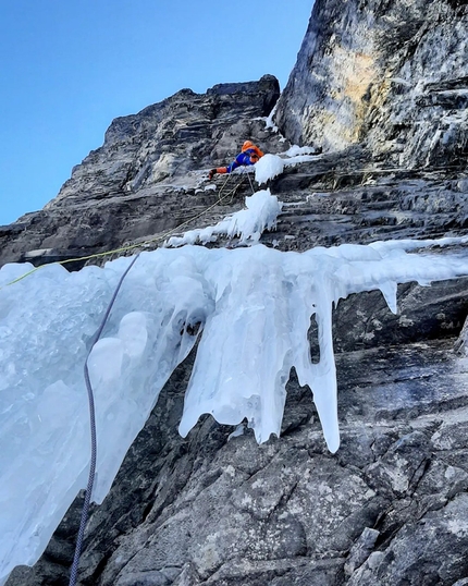 Jonas Schild, Stephan Siegrist establish OeschiMixTrix, new mixed climb at Kandersteg in Switzerland