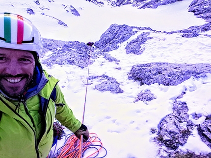 Monte Pegherolo, Alpi Orobie, Cristian Candiotto, Chiara Grattarola, Benigno Balatti - È per te sulla parete NE del Monte Pegherolo, Alpi Orobie (Cristian Candiotto, Chiara Grattarola, Benigno Balatti, 2022)