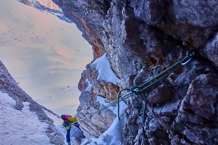 Dolomiti di Braies, Cime Campale, Manuel Baumgartner, Martin Baumgartner - Mysterious Groom alle Cime Campale, Dolomiti di Braies (Manuel Baumgartner, Martin Baumgartner 15/01/2022)