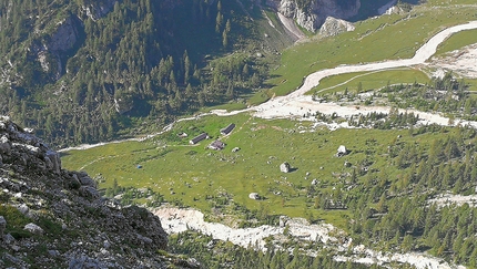 Marmolada, Dolomiti, Piz Serauta, Tentar non nuoce, Rolando Larcher, Tiziano Buccella, Geremia Vergoni - Malga Ombretta, Marmolada, Dolomiti