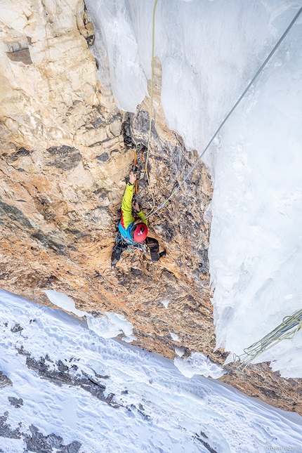 Val Lasties, Dolomites, Cold Heart, Daniel Ladurner, Thomas Mair - Cold Heart in Val Lasties, Dolomites (Daniel Ladurner, Thomas Mair 13/02/2022)