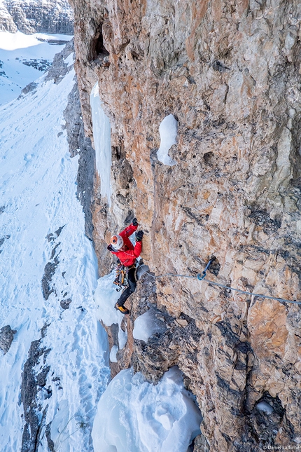 Val Lasties, Dolomiti, Cold Heart, Daniel Ladurner, Thomas Mair - Cold Heart in Val Lasties, Dolomiti (Daniel Ladurner, Thomas Mair 13/02/2022)