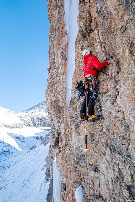 Val Lasties, Dolomites, Cold Heart, Daniel Ladurner, Thomas Mair - Cold Heart in Val Lasties, Dolomites (Daniel Ladurner, Thomas Mair 13/02/2022)