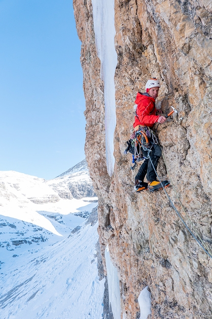 Val Lasties, Dolomiti, Cold Heart, Daniel Ladurner, Thomas Mair - Cold Heart in Val Lasties, Dolomiti (Daniel Ladurner, Thomas Mair 13/02/2022)