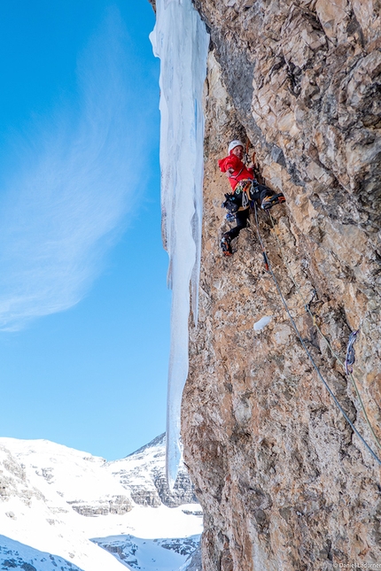 Val Lasties, Dolomites, Cold Heart, Daniel Ladurner, Thomas Mair - Cold Heart in Val Lasties, Dolomites (Daniel Ladurner, Thomas Mair 13/02/2022)