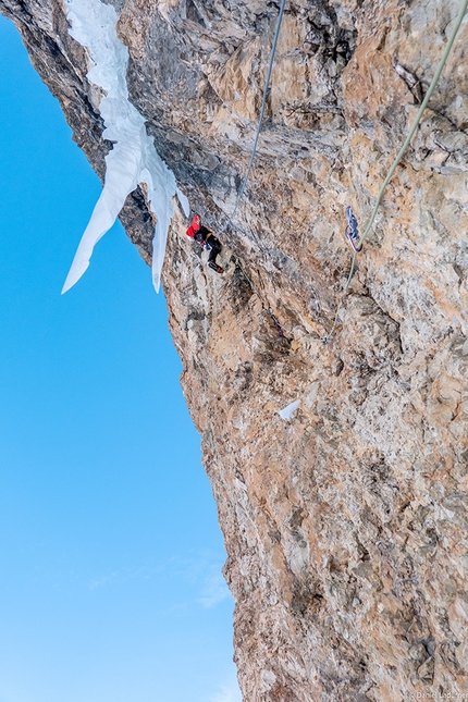 Val Lasties, Dolomites, Cold Heart, Daniel Ladurner, Thomas Mair - Cold Heart in Val Lasties, Dolomites (Daniel Ladurner, Thomas Mair 13/02/2022)