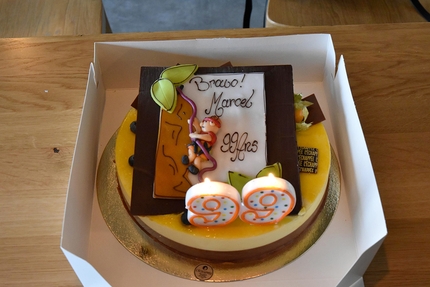 Marcel Remy - The cake to celebrate the 99th birthday of Marcel Remy