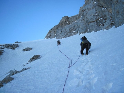 Gran Sasso - Fulmini e Saette, Gran Sasso: Giorno1 - avvicinamento, Cengia dei Fiori