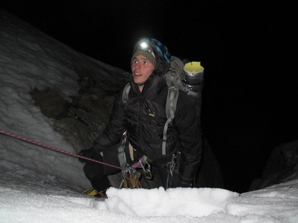 Gran Sasso - Fulmini e Saette, Gran Sasso: arrivo al secondo bivacco, sera del secondo giorno