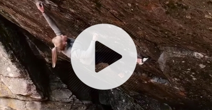 Janja Garnbret climbs Bügeleisen 8B+ in Maltatal, Austria