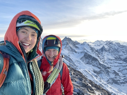 Eiger North Face Heckmair route climbed in a day by Laura Tiefenthaler, Jana Möhrer