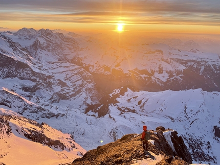 Eiger parete nord Face, Heckmair, Laura Tiefenthaler, Jana Möhrer - Via Heckmair, Eiger parete nord per Jana Möhrer e Laura Tiefenthaler il 08/03/2022