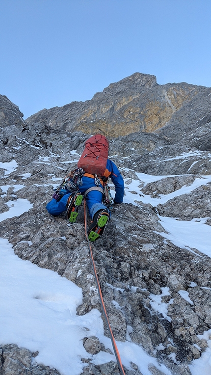 Armighorn, Bernese Oberland, Putins Paranoia Trip, Janluca Kostner, Silvan Schüpbach - Putins Paranoia Trip on the North Face of Armighorn in the Bernese Oberland (Janluca Kostner, Silvan Schüpbach 05-06/03/2022)