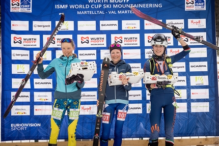 Coppa del Mondo di Scialpinismo 2022, Val Martello, Marmotta Trophy - 2. Tove Alexandersson (SWE) 1. Axelle Gachet-Mollaret (FRA) 3. Alba De Silvestro (ITA) Coppa del Mondo di Scialpinismo 2022 Val Martello Individual