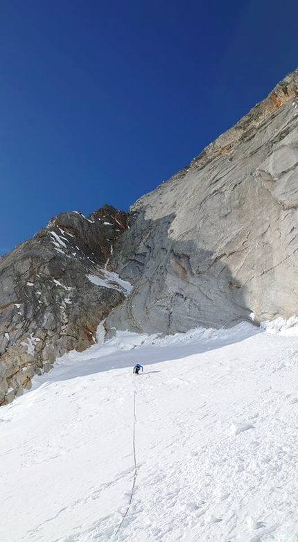 Tauern Supercouloir sulla Gubachspitze in Austria aperta da Sepp Stanglechner e Hans Zlöbl