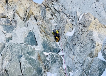 Goulotte Desperados, Tour Ronde, Mont Blanc, Niccolò Bruni, Gianluca Marra - Goulotte Desperados on Col Occidental de la Tour Ronde, Mont Blanc massif, first ascended by Niccolò Bruni and Gianluca Marra