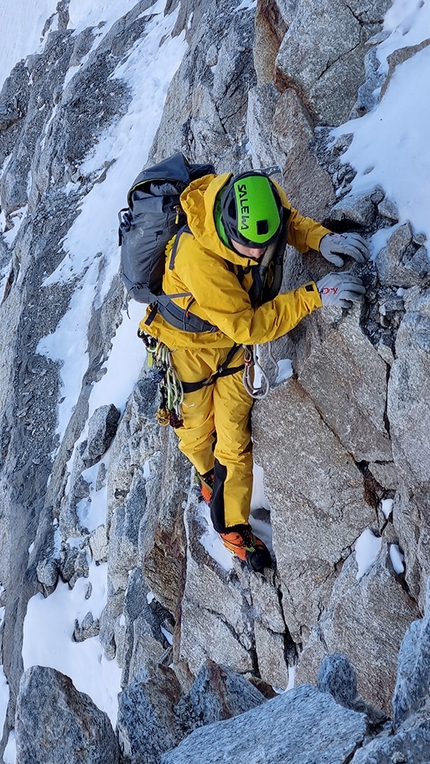 Valsertal, Austria, Simon Messner, Martin Sieberer, Goodbye Innsbrooklyn - Simon Messner and Martin Sieberer establishing Goodbye Innsbrooklyn on the north face of Schrammacher in the Valsertal, Austria