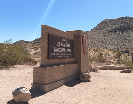 California climbing USA - L'ingresso di Joshua Tree