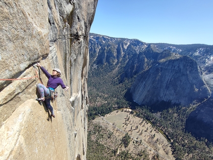 Soline Kentzel, Sébastien Berthe, Golden Gate, El Capitan, Yosemite, USA - Soline Kentzel repeating Golden Gate, El Capitan, Yosemite, USA, April 2022