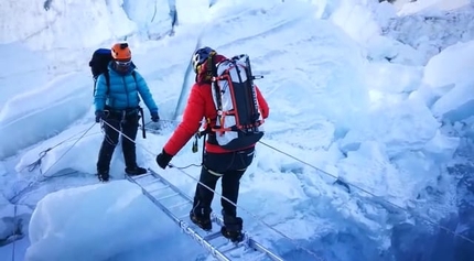 Andrea Lanfri, Luca Montanari, Everest - Andrea Lanfri and Luca Montanari acclimatising on Everest, April 2022